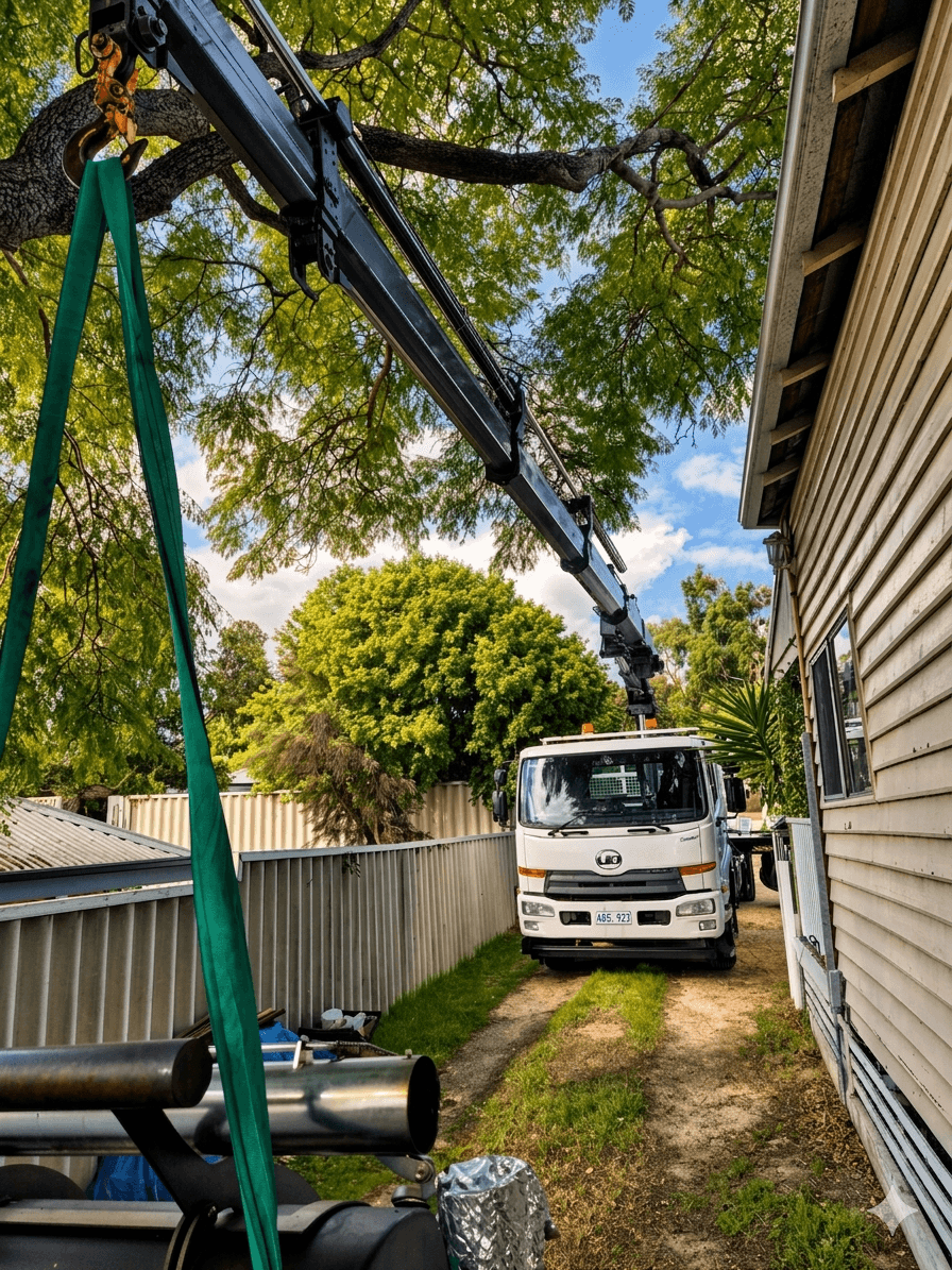 Susa Cranes HIAB truck — deliver jobs across Perth